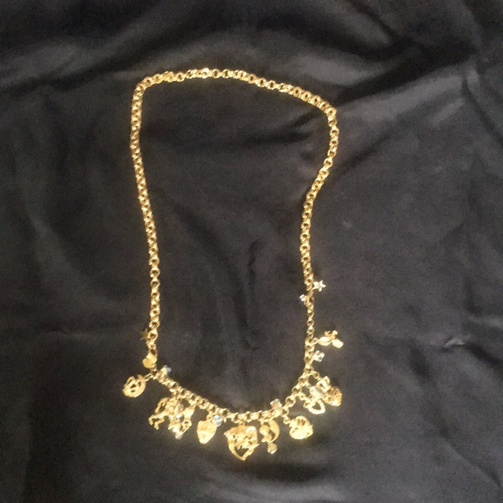 Kirks Folly Charm Statement Necklace Bracelet Set